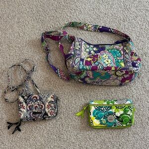 Vera Bradley purse and wallet bundle